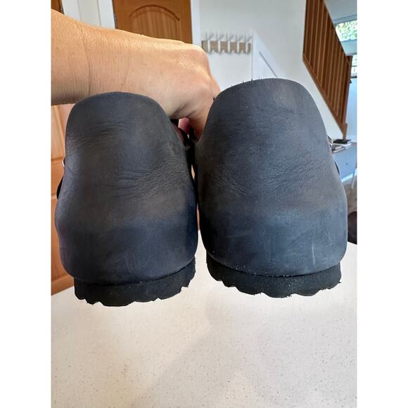 Birkenstock London Oiled Leather Clogs Black Unisex EU 41 (Wo's 10 M's 8) EUC! - Picture 8 of 10